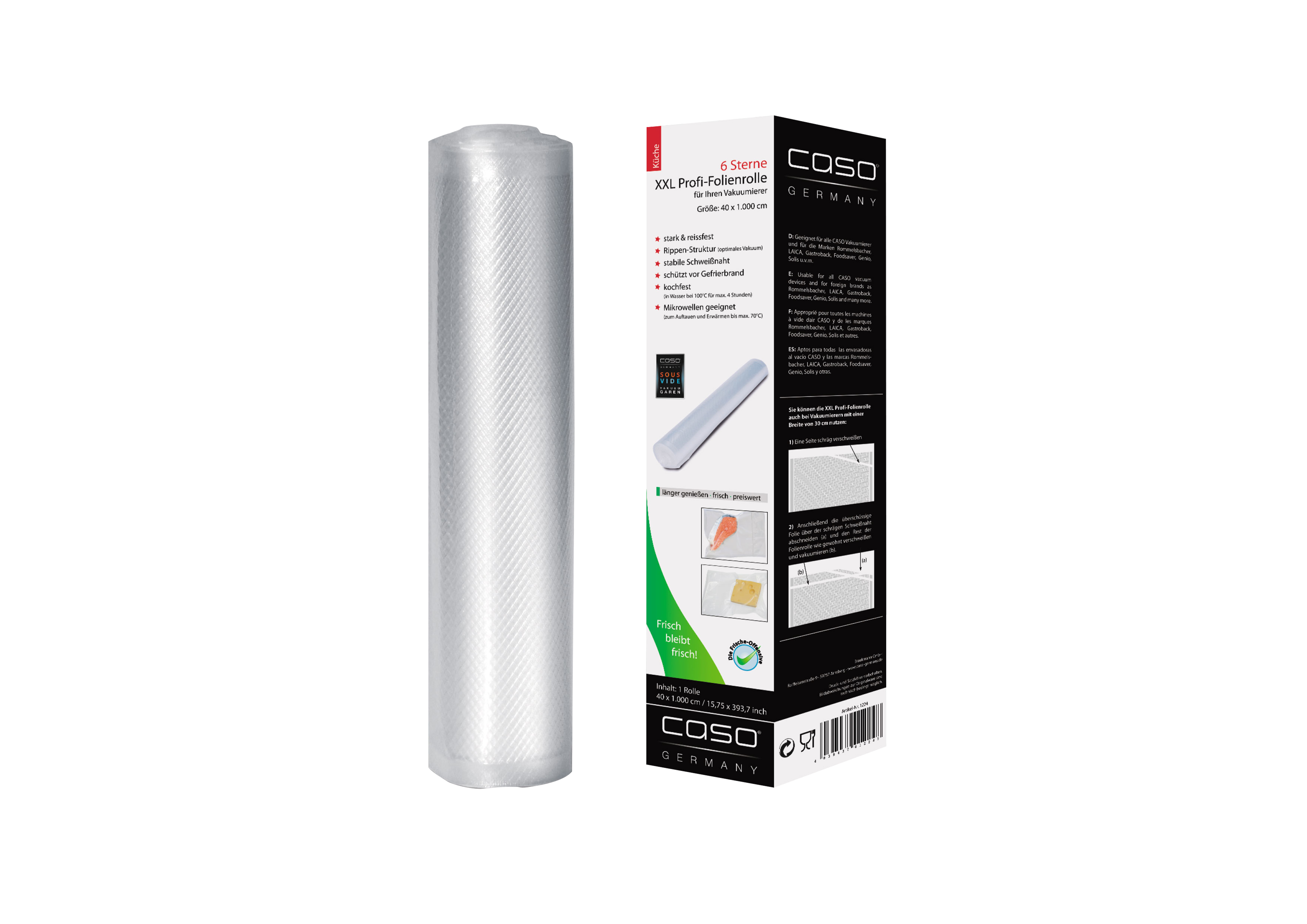 Caso Folierulle 40x1000cm 1Stk - 150 my